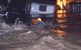 A Rescuer in a Flood