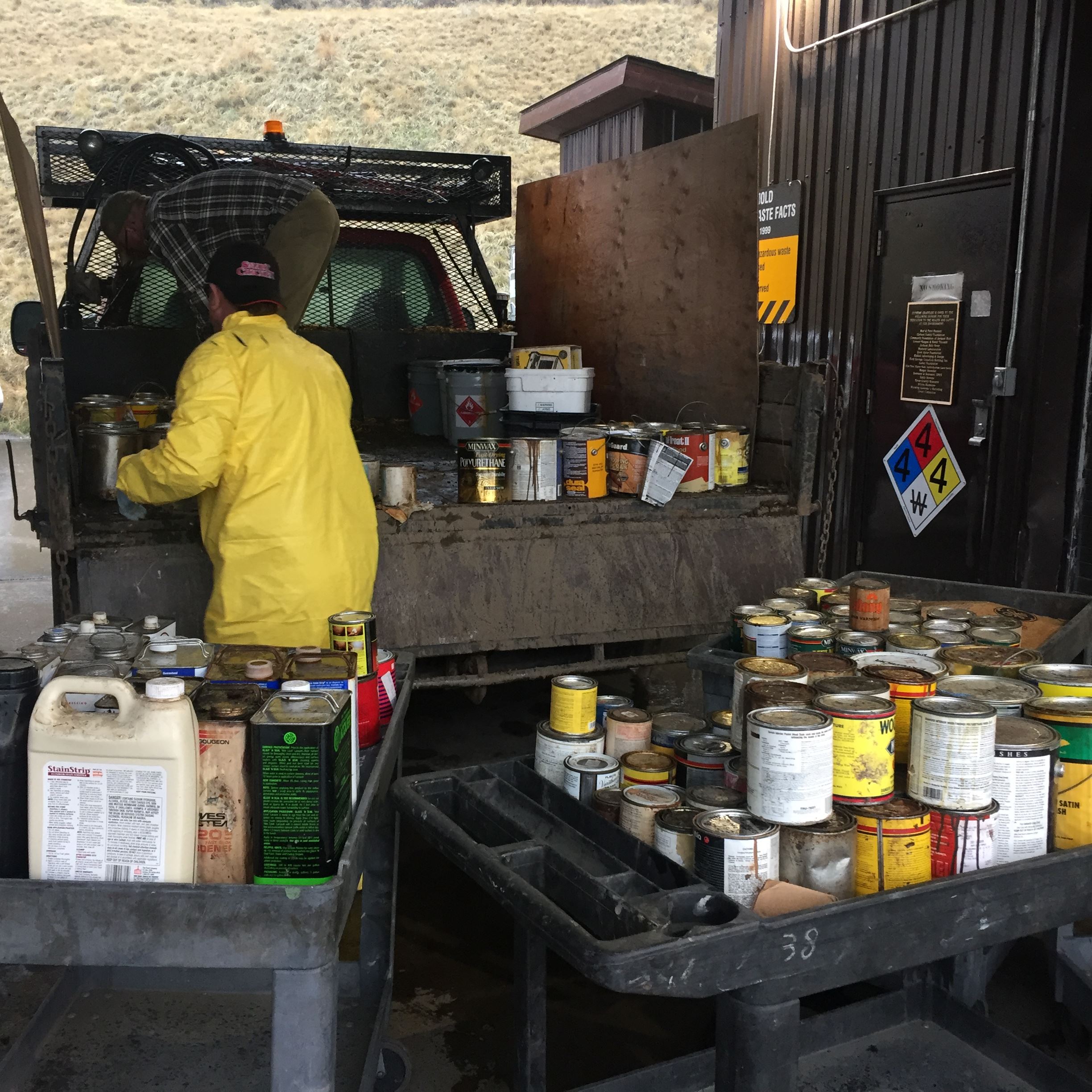 Truck with Household Hazardous Waste
