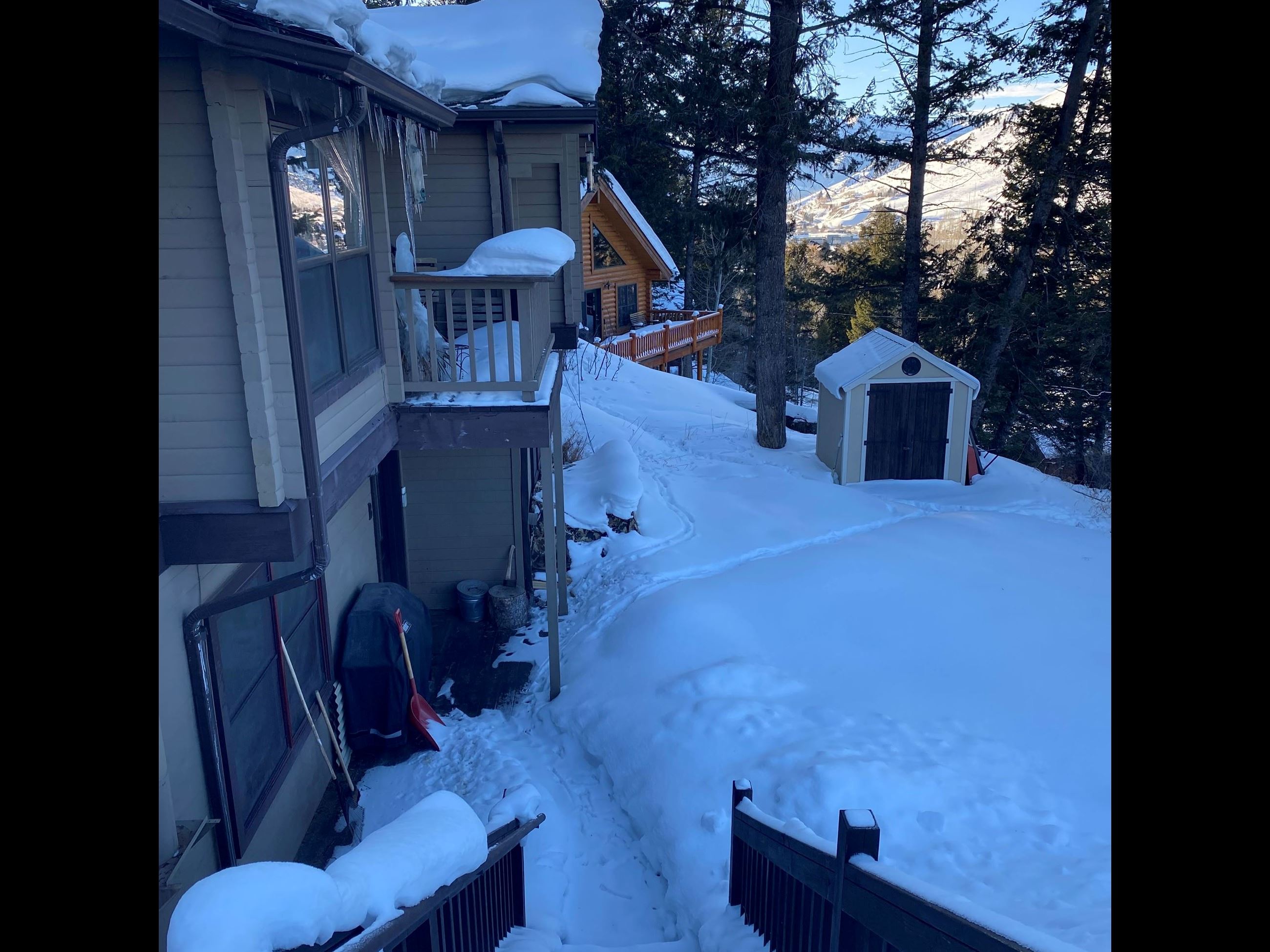 View looking down View looking down